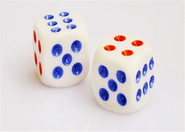 Trắng nhựa Cheating Dice Với Mercury Đối với trò chơi Dice, Sòng bạc Dice